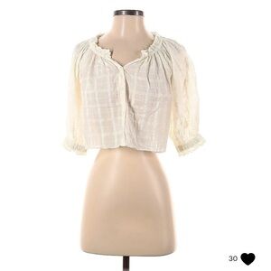 Apiece Apart Cropped Blouse